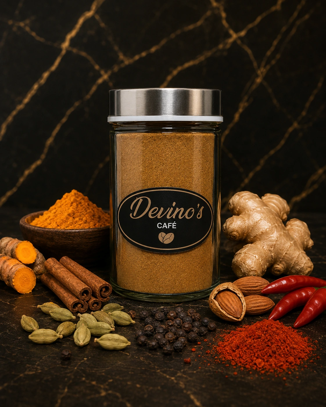 Health Blend Devino’s com especiarias e amêndoas